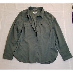 Columbia PFG Vented Omni Shade Button Up Womens Roll Tab Sleeve Gorpcore Medium